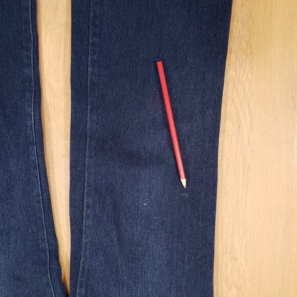 Zenergy by Chicos Women Jeans Size 1/M8 Regular Dark Blue Denim Stretch - Picture 14 of 15